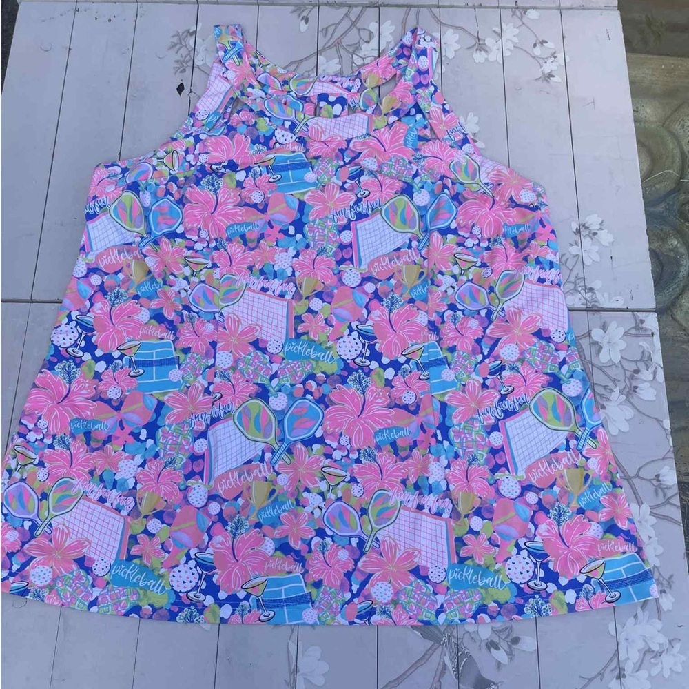 Lulu-B Floral Multicolor Sleeveless Top